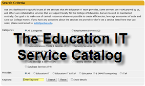 The Education IT Service Catalog